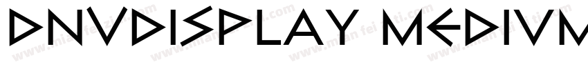 DNVDisplay Medium字体转换
